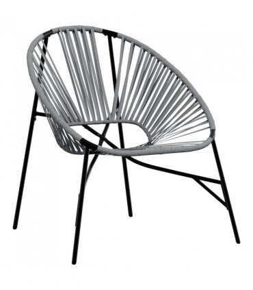 vidaXL Garden Chair Set 3 pcs Black and Light Grey Poly Rattan