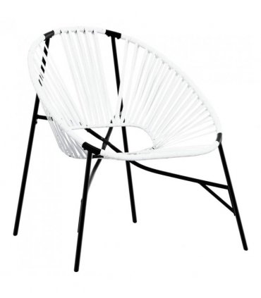 vidaXL Garden Chair Set 3 pcs Black and White Poly Rattan
