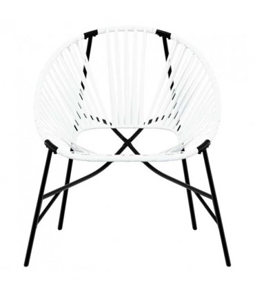 vidaXL Garden Chair Set 3 pcs Black and White Poly Rattan