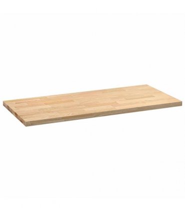 vidaXL Kitchen Worktop 140x63.5x4 cm Solid Wood Oak Rectangular — Size: 140 x 63.5 x 4 cm