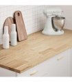 vidaXL Kitchen Worktop 140x63.5x2.7 cm Solid Wood Oak Rectangular — Size: 140 x 63.5 x 2.7 cm