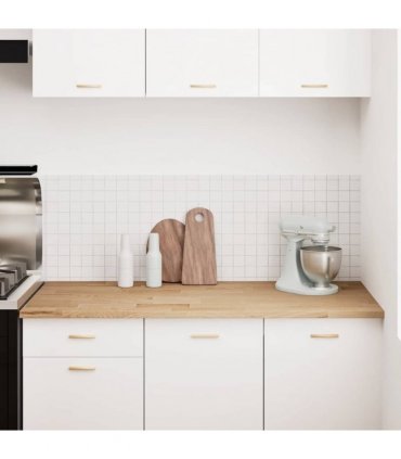 vidaXL Kitchen Worktop 140x63.5x2.7 cm Solid Wood Oak Rectangular — Size: 140 x 63.5 x 2.7 cm