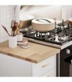 vidaXL Kitchen Worktop 40x63.5x2.7 cm Solid Wood Oak Rectangular — Size: 40 x 63.5 x 2.7 cm