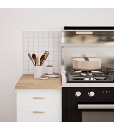 vidaXL Kitchen Worktop 40x63.5x2.7 cm Solid Wood Oak Rectangular — Size: 40 x 63.5 x 2.7 cm