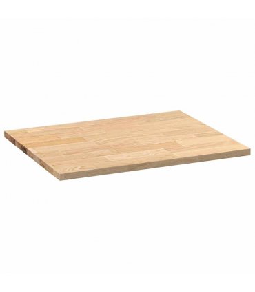 vidaXL Kitchen Worktop 80x63.5x2.7 cm Solid Wood Oak Rectangular — Size: 80 x 63.5 x 2.7 cm