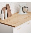 vidaXL Kitchen Worktop 120x63.5x2.7 cm Solid Wood Oak Rectangular — Size: 120 x 63.5 x 2.7 cm