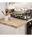 vidaXL Kitchen Worktop 40x63.5x4 cm Solid Wood Oak Rectangular — Size: 40 x 63.5 x 4 cm