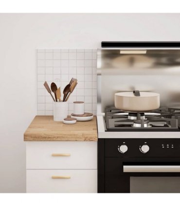 vidaXL Kitchen Worktop 40x63.5x4 cm Solid Wood Oak Rectangular — Size: 40 x 63.5 x 4 cm