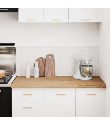 vidaXL Kitchen Worktop 120x63.5x4 cm Solid Wood Oak Rectangular — Size: 120 x 63.5 x 4 cm