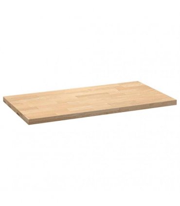 vidaXL Kitchen Worktop 120x63.5x4 cm Solid Wood Oak Rectangular — Size: 120 x 63.5 x 4 cm