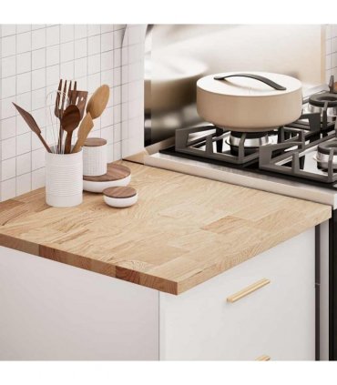 vidaXL Kitchen Worktop 60x63.5x2.7 cm Solid Wood Oak Rectangular — Size: 60 x 63.5 x 2.7 cm