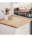 vidaXL Kitchen Worktop 60x63.5x2.7 cm Solid Wood Oak Rectangular — Size: 60 x 63.5 x 2.7 cm