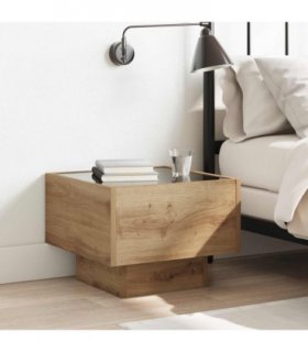 vidaXL Coffee Table Artisan Oak 40 x 40 x 30 cm Engineered wood
