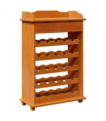 vidaXL Wine Rack Brown 58 x 28 x 90 cm Solid Pine Wood — Colour: Acacia