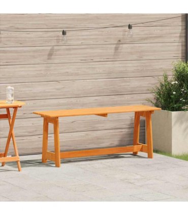 vidaXL Outdoor Bench Brown 119 x 37 x 47 cm Solid Pine Wood — Colour: Acacia