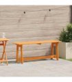 vidaXL Outdoor Bench Brown 119 x 37 x 47 cm Solid Pine Wood — Colour: Acacia