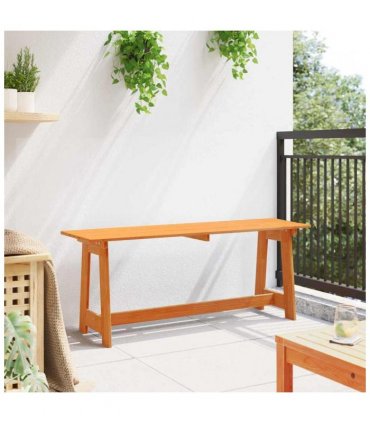 vidaXL Outdoor Bench Brown 119 x 37 x 47 cm Solid Pine Wood — Colour: Acacia