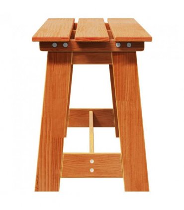 vidaXL Outdoor Bench Brown 119 x 37 x 47 cm Solid Pine Wood — Colour: Acacia