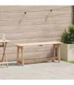 vidaXL Outdoor Bench Natural 119 x 37 x 47 cm Solid Pine Wood