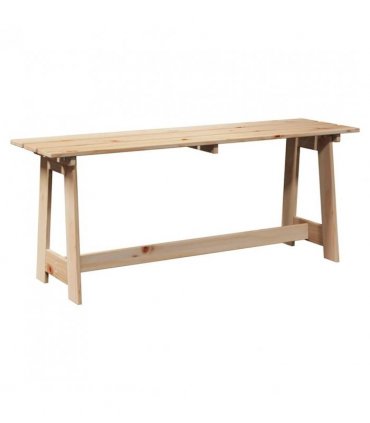 vidaXL Outdoor Bench Natural 119 x 37 x 47 cm Solid Pine Wood