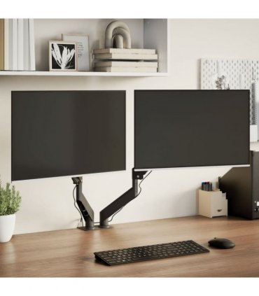 vidaXL Dual Monitor Arm for Max 27 Inch Screen Gas Spring 20 kg