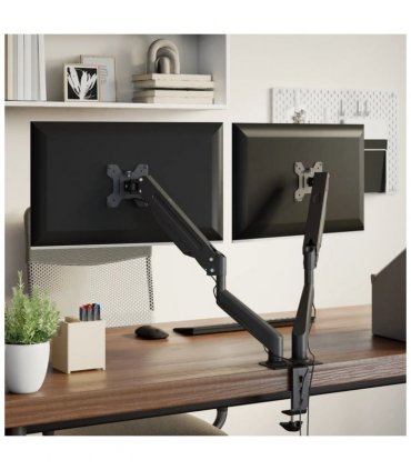 vidaXL Dual Monitor Arm for Max 27 Inch Screen Gas Spring 20 kg