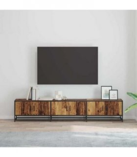 vidaXL TV Units 2 pcs Old Wood 210 x 35 x 41 cm Engineered wood