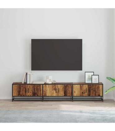 vidaXL TV Units 2 pcs Old Wood 210 x 35 x 41 cm Engineered wood
