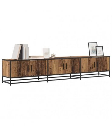 vidaXL TV Units 2 pcs Old Wood 210 x 35 x 41 cm Engineered wood