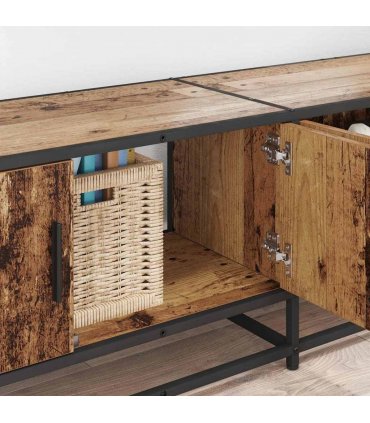 vidaXL TV Units 2 pcs Old Wood 210 x 35 x 41 cm Engineered wood