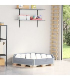 vidaXL Raised Bed Hexagon Grey 160x160 cm Solid Wood Pine