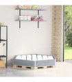 vidaXL Raised Bed Hexagon Grey 160x160 cm Solid Wood Pine