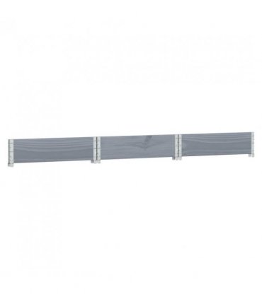 vidaXL Raised Bed Hexagon Grey 160x160 cm Solid Wood Pine