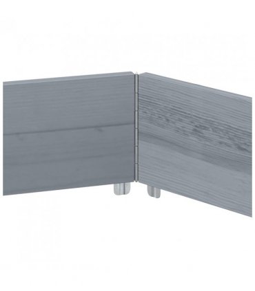 vidaXL Raised Bed Hexagon Grey 160x160 cm Solid Wood Pine
