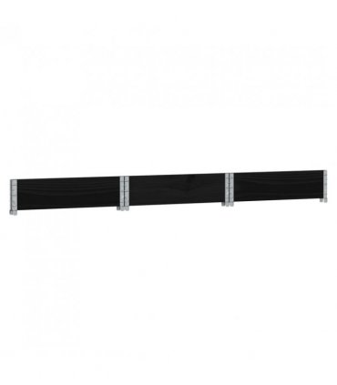 vidaXL Raised Bed Hexagon Black 160x160 cm Solid Wood Pine