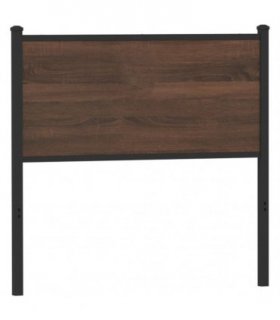 vidaXL Replace Headboard Brown Oak 80 cm Engineered Wood and Steel