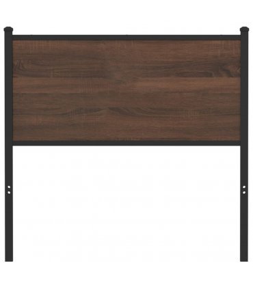vidaXL Replace Headboard Brown Oak 80 cm Engineered Wood and Steel