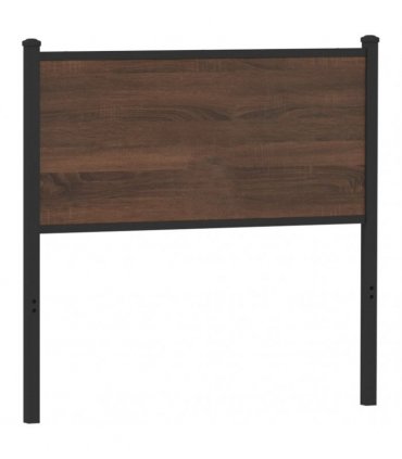 vidaXL Replace Headboard Brown Oak 80 cm Engineered Wood and Steel