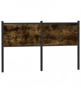 vidaXL Replace Headboard Smoked Oak 150 cm Engineered Wood and Steel
