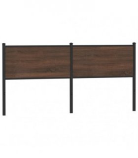 vidaXL Replace Headboard Brown Oak 160 cm Engineered Wood and Steel