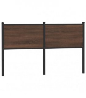 vidaXL Replace Headboard Brown Oak 150 cm Engineered Wood and Steel