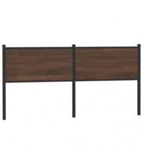 vidaXL Replace Headboard Brown Oak 180 cm Engineered Wood and Steel