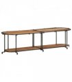 vidaXL TV Cabinet 160x42x40 cm Solid Wood Acacia — Size: 160 x 42 x 40 cm