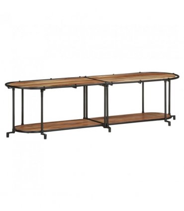 vidaXL TV Cabinet 160x42x40 cm Solid Wood Acacia — Size: 160 x 42 x 40 cm