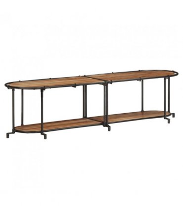 vidaXL TV Cabinet 160x42x40 cm Solid Wood Acacia — Size: 160 x 42 x 40 cm
