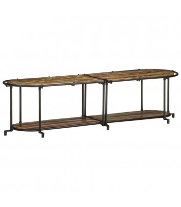 vidaXL TV Cabinet 160x42x40 cm Solid Wood Reclaimed — Size: 160 x 42 x 40 cm