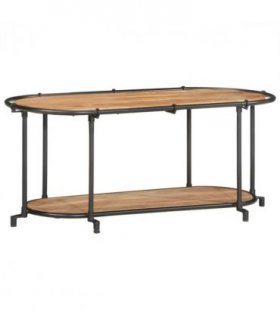 vidaXL TV Cabinet 100x42x40 cm Solid Wood Acacia — Size: 100 x 42 x 40 cm