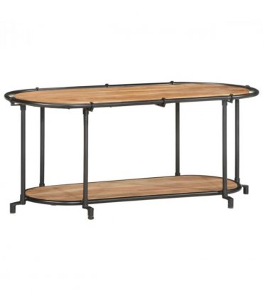 vidaXL TV Cabinet 100x42x40 cm Solid Wood Acacia — Size: 100 x 42 x 40 cm
