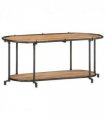 vidaXL TV Cabinet 100x42x40 cm Solid Wood Acacia — Size: 100 x 42 x 40 cm