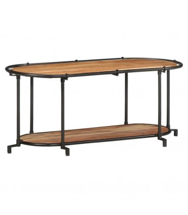 vidaXL TV Cabinet 100x42x40 cm Solid Wood Acacia — Size: 100 x 42 x 40 cm
